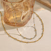 Wholesale Minimalist Ins Style Geometric Stainless Steel Oshaped Clavicle Chain Necklace For Women With Pvd Furnace Vacuum Real Gold Plating