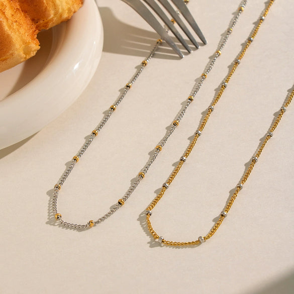 Wholesale Minimalist Ins Style Geometric Stainless Steel Oshaped Clavicle Chain Necklace For Women With Pvd Furnace Vacuum Real Gold Plating