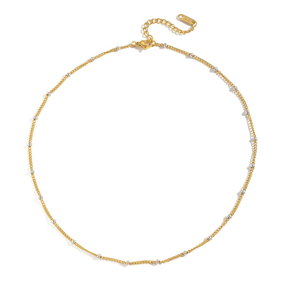 Wholesale Minimalist Ins Style Geometric Stainless Steel Oshaped Clavicle Chain Necklace For Women With Pvd Furnace Vacuum Real Gold Plating
