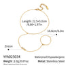 Wholesale Minimalist Ins Style White Zircon Stainless Steel Vacuum Plated Finger Chain Bracelet For Women