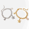 Wholesale Minimalist Jewelry Stainless Steel Electroplated Geometric Animals Starfish Shell Conch Bracelet For Women