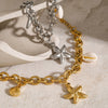 Wholesale Minimalist Jewelry Stainless Steel Electroplated Geometric Animals Starfish Shell Conch Bracelet For Women
