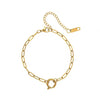 Wholesale Minimalist Love Lock Necklace Copper O Chain Heart Shape Pendant Electroplating