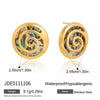 Wholesale Minimalist Marine Life Pattern Electroplated Stainless Steel And Titanium Steel Earrings And Necklaces For Women