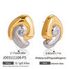 Wholesale Minimalist Marine Life Pattern Stainless Steel And Titanium Steel Electroplated Hand Jewelry And Earrings For Women
