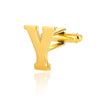 Wholesale Minimalist Men's Stainless Steel Clothing Cufflinks With Letters And Electroplating