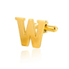 Wholesale Minimalist Men's Stainless Steel Clothing Cufflinks With Letters And Electroplating