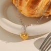 Wholesale Minimalist Modern Constellation Heart Pendant Necklace In Stainless Steel With Bamboo Chain And Pvd Furnace Vacuum Real Gold Plating For Unisex