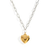 Wholesale Minimalist Modern Constellation Heart Pendant Necklace In Stainless Steel With Bamboo Chain And Pvd Furnace Vacuum Real Gold Plating For Unisex