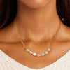 Wholesale Minimalist Natural Geometric Silver S925 Sterling Silver Cultured Freshwater Pearl Necklace With Electroplating