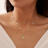 Wholesale Minimalist Natural Style Silver Clavicle Chain With Freshwater Rice Beads And Beach Conch Pendant Electroplated S925 Sterling Silver Necklace For Women