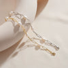 Wholesale Minimalist Natural Women's S925 Sterling Silver Baroque Pearl Bracelet With Electroplating And Back Chain Stitching
