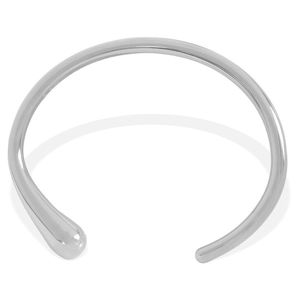 Wholesale Minimalist Open Water Drop 316L Stainless Steel Handmade Electroplated Bracelet For Women