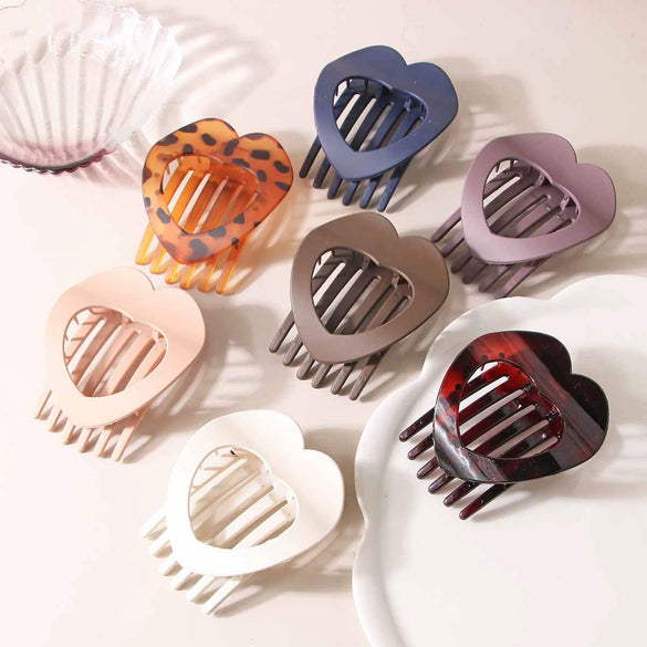 Wholesale Minimalist Pc Flat Love Hair Clip Duckbill Clip For Women With Paint Treatment