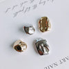 Wholesale Minimalist Plastic And Resin Irregular Shaped Straight Hole Beads Electroplated Handmade Jewelry Accessories