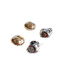Wholesale Minimalist Plastic And Resin Irregular Shaped Straight Hole Beads Electroplated Handmade Jewelry Accessories