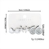 Wholesale Minimalist Plastic Animal Zodiac Electroplated Earrings Set For Women
