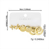Wholesale Minimalist Plastic Animal Zodiac Electroplated Earrings Set For Women