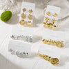 Wholesale Minimalist Plastic Animal Zodiac Electroplated Earrings Set For Women