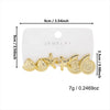 Wholesale Minimalist Plastic Animal Zodiac Electroplated Earrings Set For Women