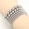Wholesale Minimalist Retro Geometric Stainless Steel Elastic Beads Electroplating Waterproof Unisex Bracelet Jewelry