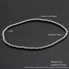 Wholesale Minimalist Retro Geometric Stainless Steel Elastic Beads Electroplating Waterproof Unisex Bracelet Jewelry