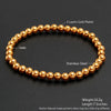 Wholesale Minimalist Retro Geometric Stainless Steel Elastic Beads Electroplating Waterproof Unisex Bracelet Jewelry