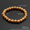 Wholesale Minimalist Retro Geometric Stainless Steel Elastic Beads Electroplating Waterproof Unisex Bracelet Jewelry