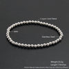 Wholesale Minimalist Retro Geometric Stainless Steel Elastic Beads Electroplating Waterproof Unisex Bracelet Jewelry