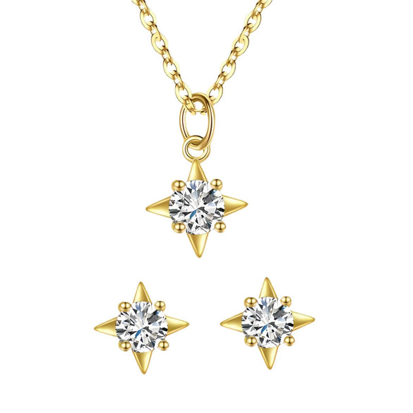 Wholesale Minimalist S925 Sterling Silver Star Shape Necklace For Women