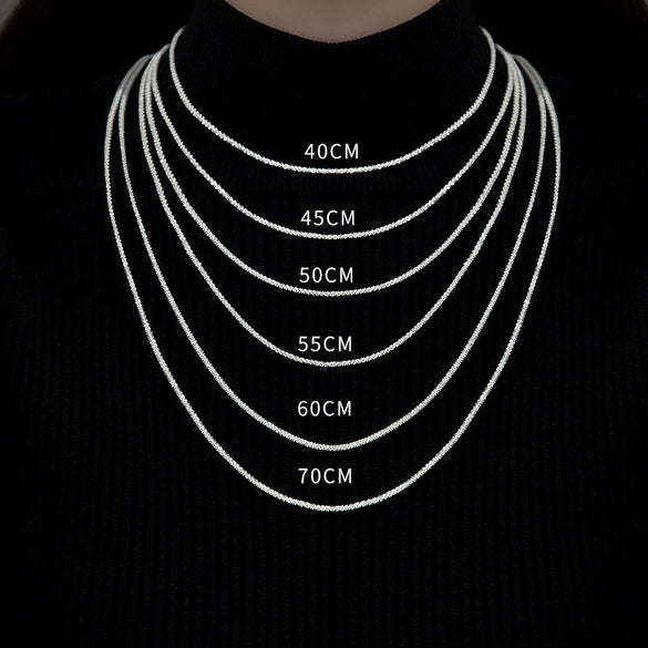 Wholesale Minimalist 925 Silver Cauliflower Snowflake Chain Necklace And Bracelet With Electroplating For Women