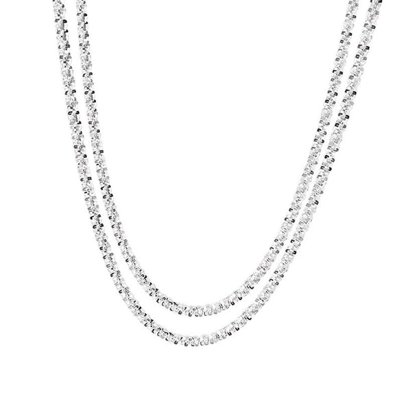Wholesale Minimalist 925 Silver Cauliflower Snowflake Chain Necklace And Bracelet With Electroplating For Women