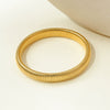 Wholesale Minimalist Snake Bone Stretchable Soft Bracelet Electroplated Titanium Steel With Vertical Stripe Design