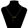 Wholesale Minimalist Stainless Steel And Copper Gold Plated Oshaped Chain Necklace Unisex