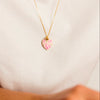 Wholesale Minimalist Stainless Steel And Copper Heart Shape Openable Photo Album Necklace 18K Real Gold Plated