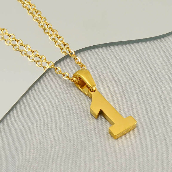 Wholesale Minimalist Stainless Steel And Titanium Steel Necklace With Arabic Digital Pendant And Cross Chain Electroplated For Men And Women