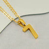 Wholesale Minimalist Stainless Steel And Titanium Steel Necklace With Arabic Digital Pendant And Cross Chain Electroplated For Men And Women