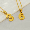 Wholesale Minimalist Stainless Steel And Titanium Steel Necklace With Arabic Digital Pendant And Cross Chain Electroplated For Men And Women