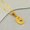 Wholesale Minimalist Stainless Steel And Titanium Steel Necklace With Arabic Digital Pendant And Cross Chain Electroplated For Men And Women