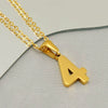 Wholesale Minimalist Stainless Steel And Titanium Steel Necklace With Arabic Digital Pendant And Cross Chain Electroplated For Men And Women