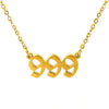 Wholesale Minimalist Stainless Steel And Titanium Steel Necklace With Letters Numbers Text Pattern And Cross Chain Electroplated