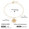 Wholesale Minimalist Stainless Steel Geometric Hammered Spiral Sun Pendant Necklace With 18K Gold Electroplated Design For Women