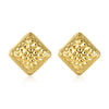 Wholesale Minimalist Stainless Steel Square Earrings With Electroplating For Women
