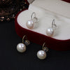 Wholesale Minimalist Unisex Steamed Bun Round Natural Freshwater Pearl S925 Silver Painless Ear Clip With Silicone Ear Buckle