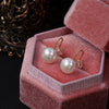 Wholesale Minimalist Unisex Steamed Bun Round Natural Freshwater Pearl S925 Silver Painless Ear Clip With Silicone Ear Buckle