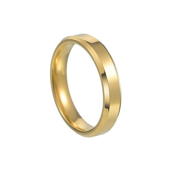 Wholesale Minimalist Ushape Stainless Steel Unisex Ring With Electroplating Treatment
