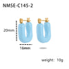 Wholesale Minimalist Ushaped Electroplated Stainless Steel Earrings For Women