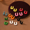 Wholesale Minimalist Ushaped Electroplated Stainless Steel Earrings For Women