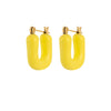 Wholesale Minimalist Ushaped Electroplated Stainless Steel Earrings For Women
