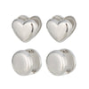 Wholesale Minimalist Versatile Polish Stainless Steel Heartshaped Earrings For Women